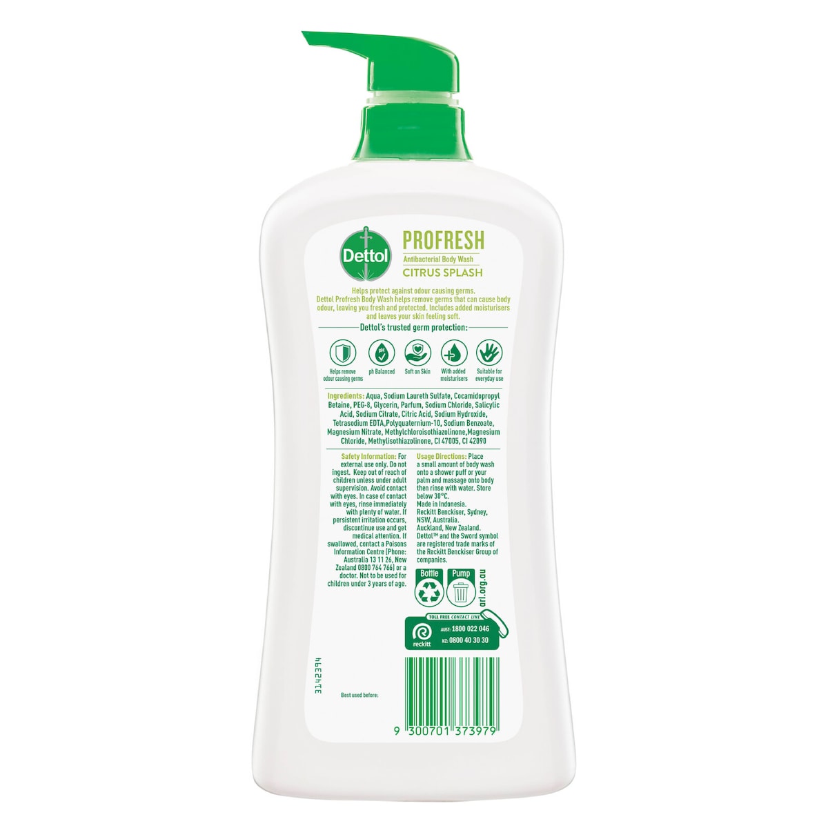 Dettol Profresh Shower Gel Citrus Splash 950ml