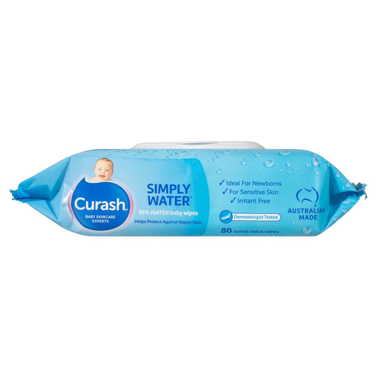 Curash Baby Simply Water 80 Baby Wipes