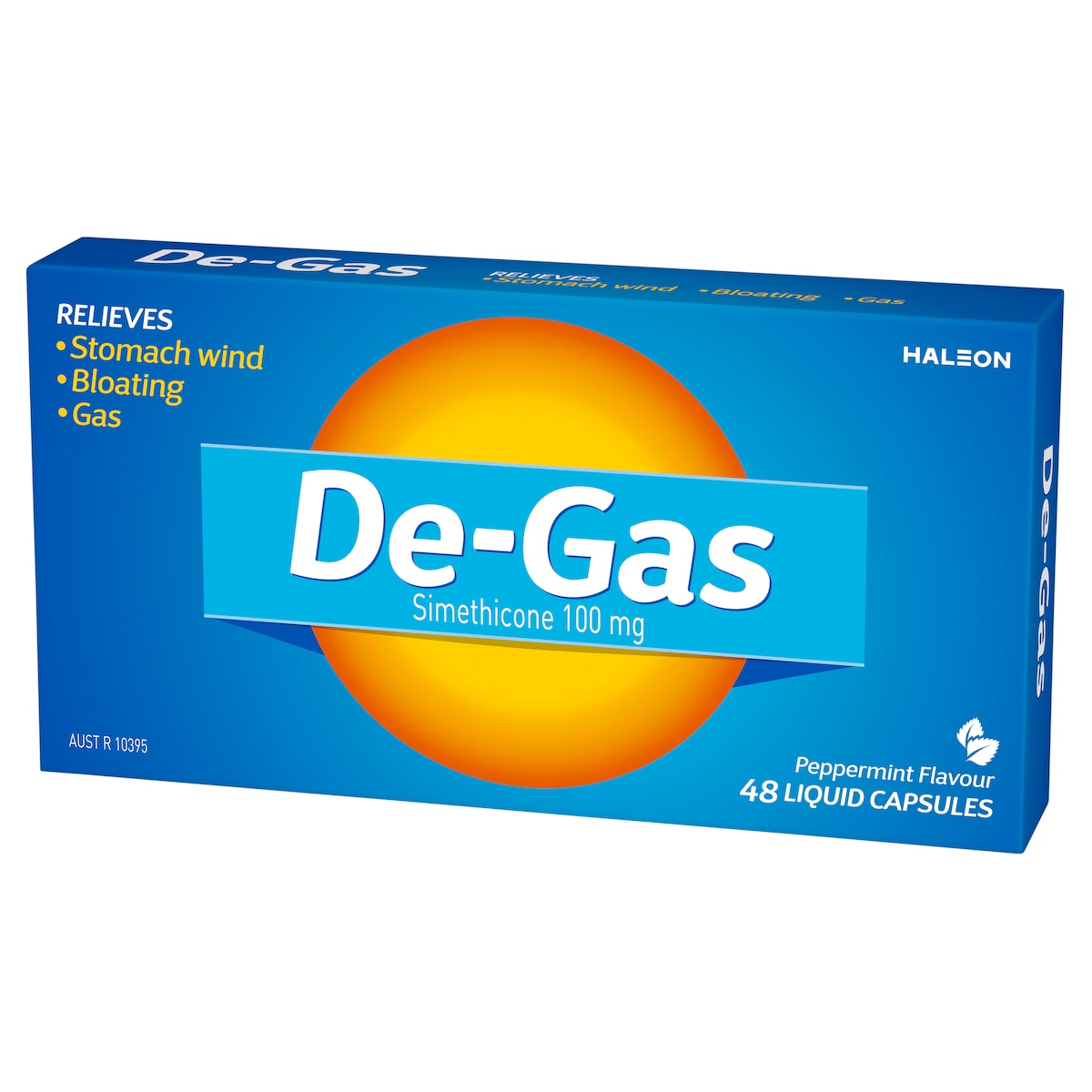 De-Gas Peppermint Flavour 48 Capsules