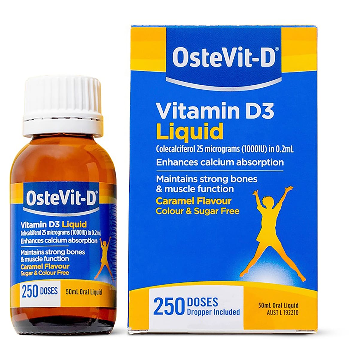 OsteVit-D Vitamin D3 Liquid 50ml (250 Doses)