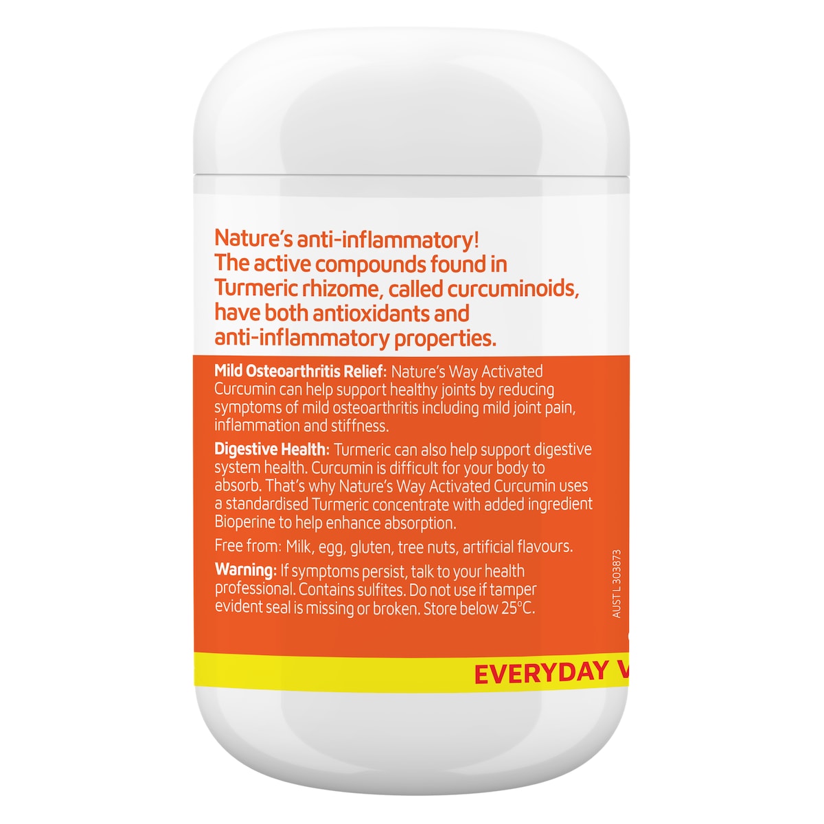 Natures Way Activated Curcumin Clinical Strength 90 Tablets