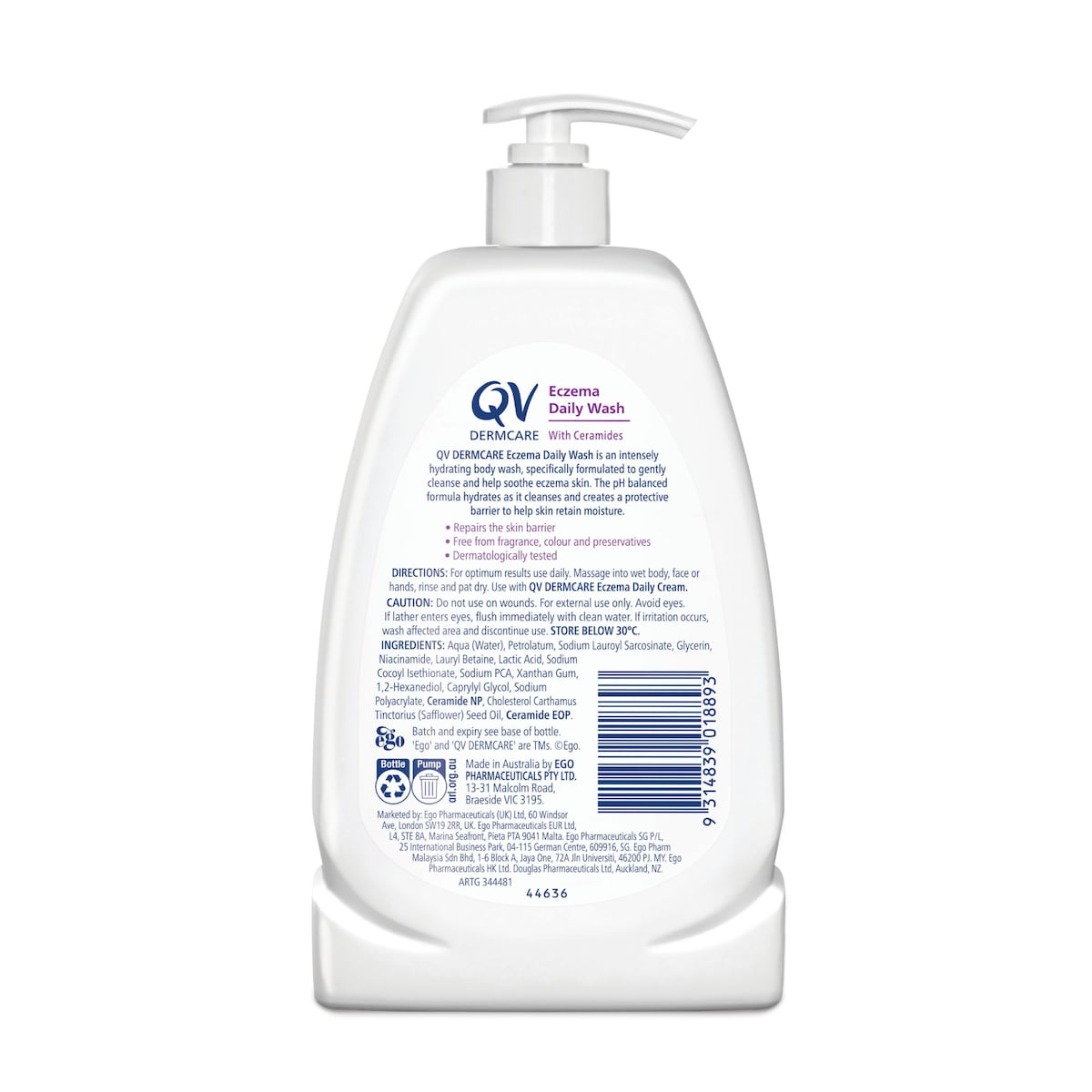 Ego QV Dermcare Eczema Daily Wash 350ml