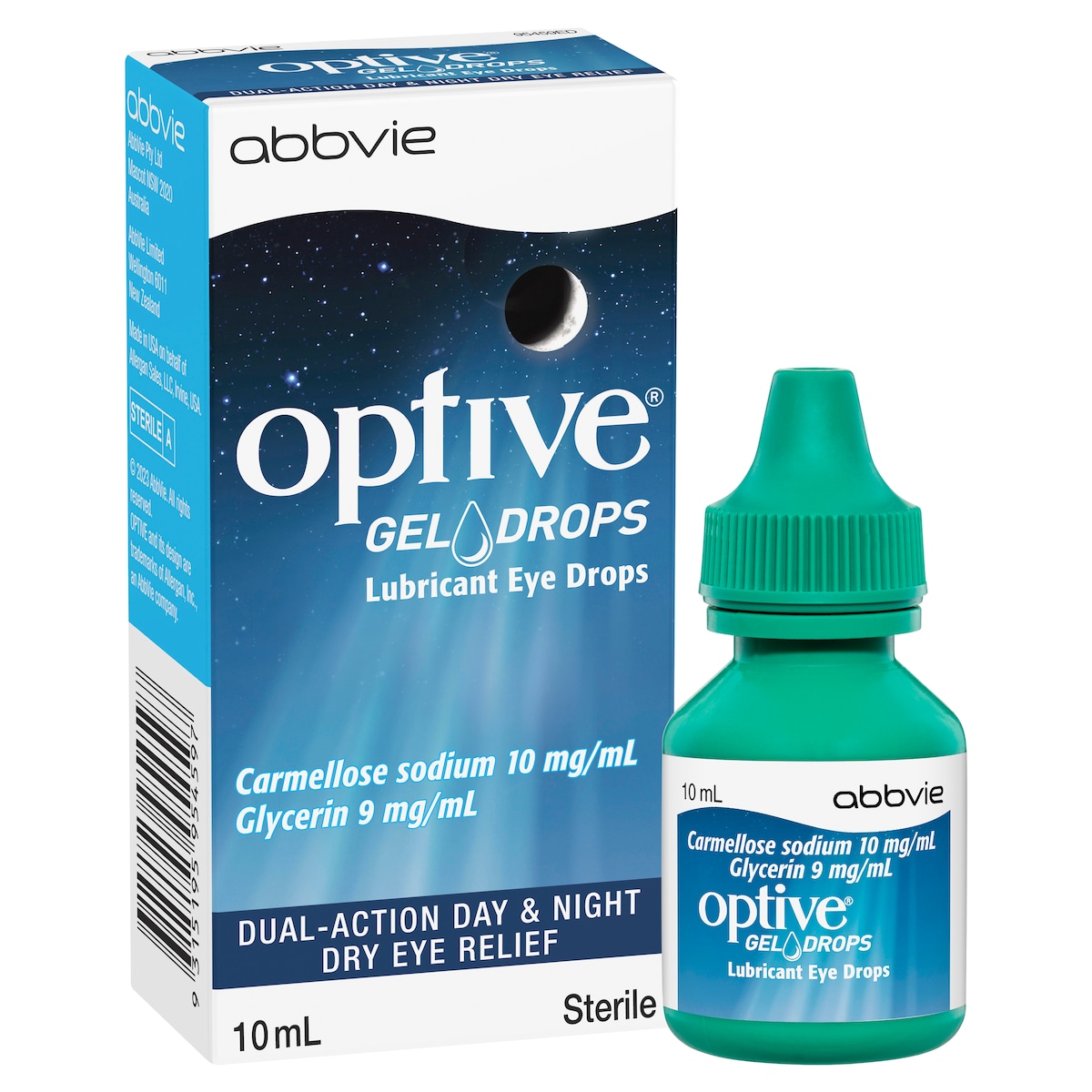 Optive Lubricant Gel Eye Drops 10ml