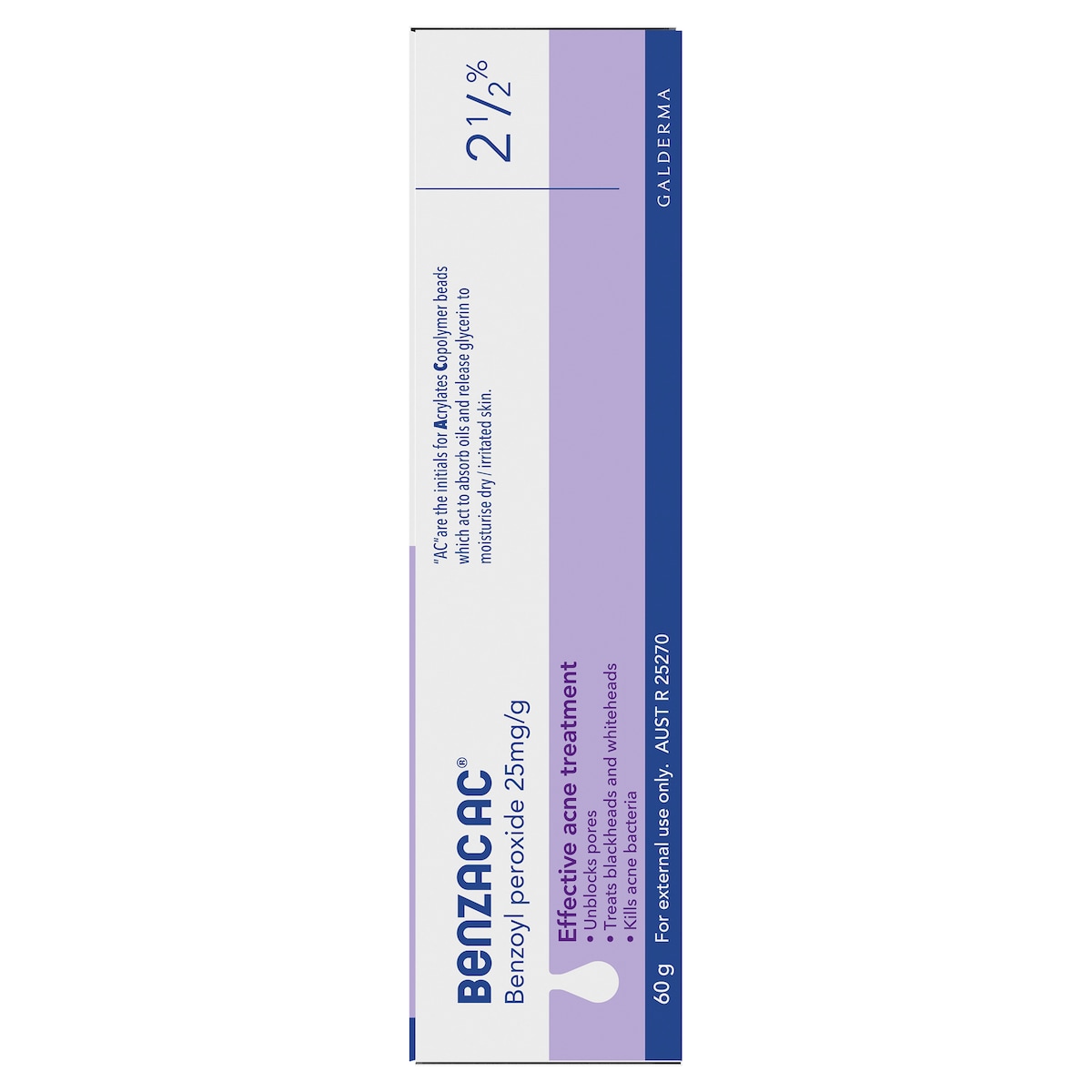 Benzac AC Mild Strength 2.5% Acne Gel 60g