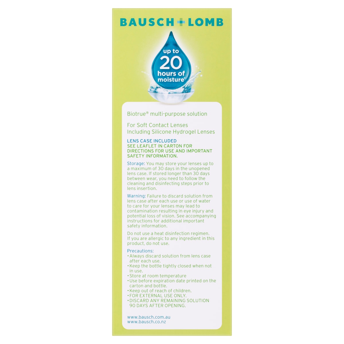 Bausch & Lomb Biotrue Multi-Purpose Solution 300ml + 120ml