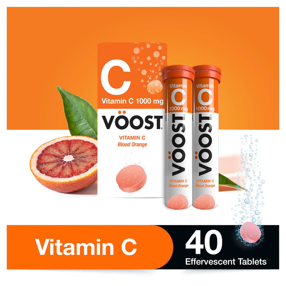 Voost Vitamin C 1000mg 40 Effervescent Tablets