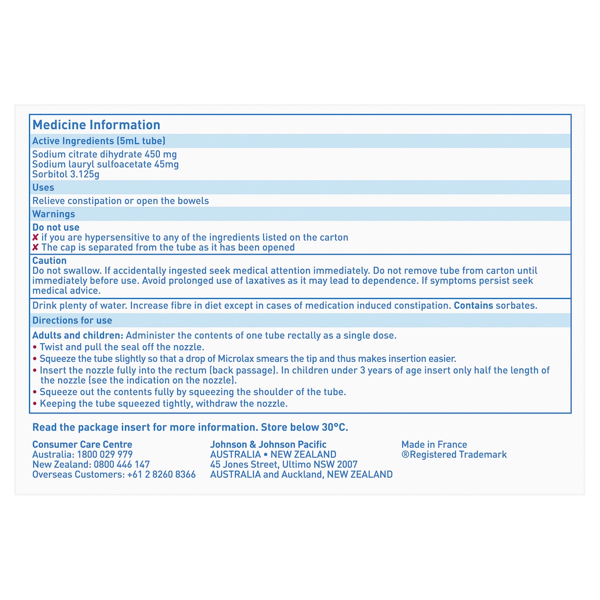 Microlax Enemas 12 x 5ml