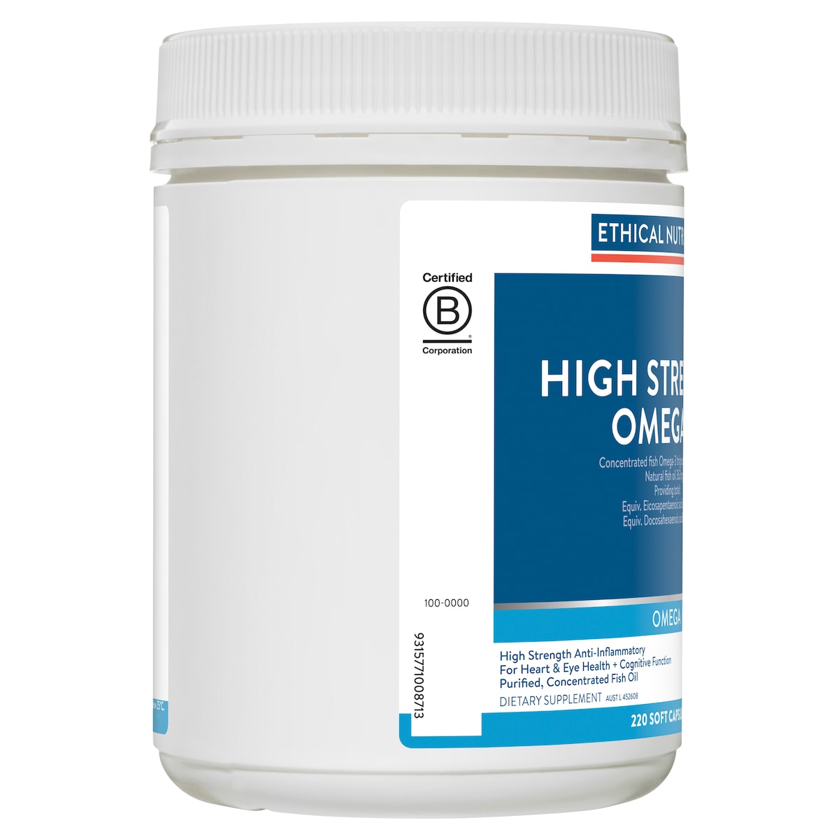 Ethical Nutrients High Strength Omega-3 220 Capsules