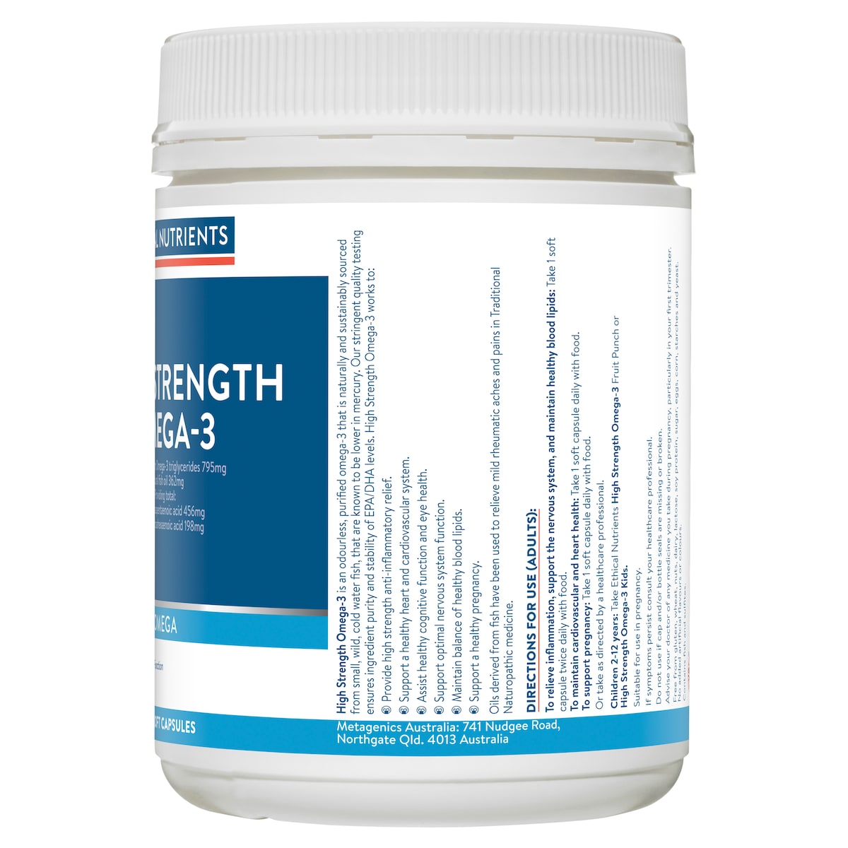 Ethical Nutrients High Strength Omega-3 220 Capsules