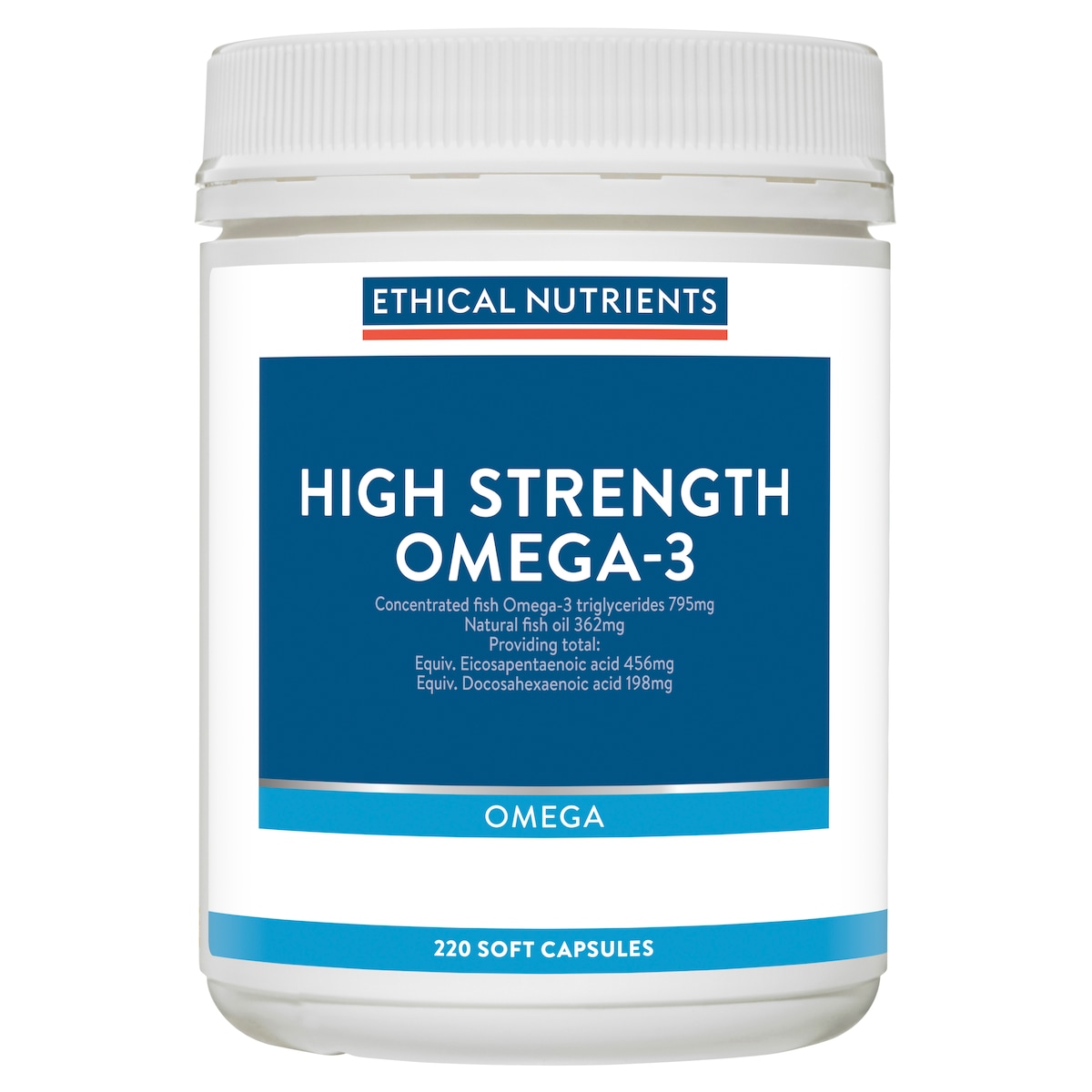 Ethical Nutrients High Strength Omega-3 220 Capsules