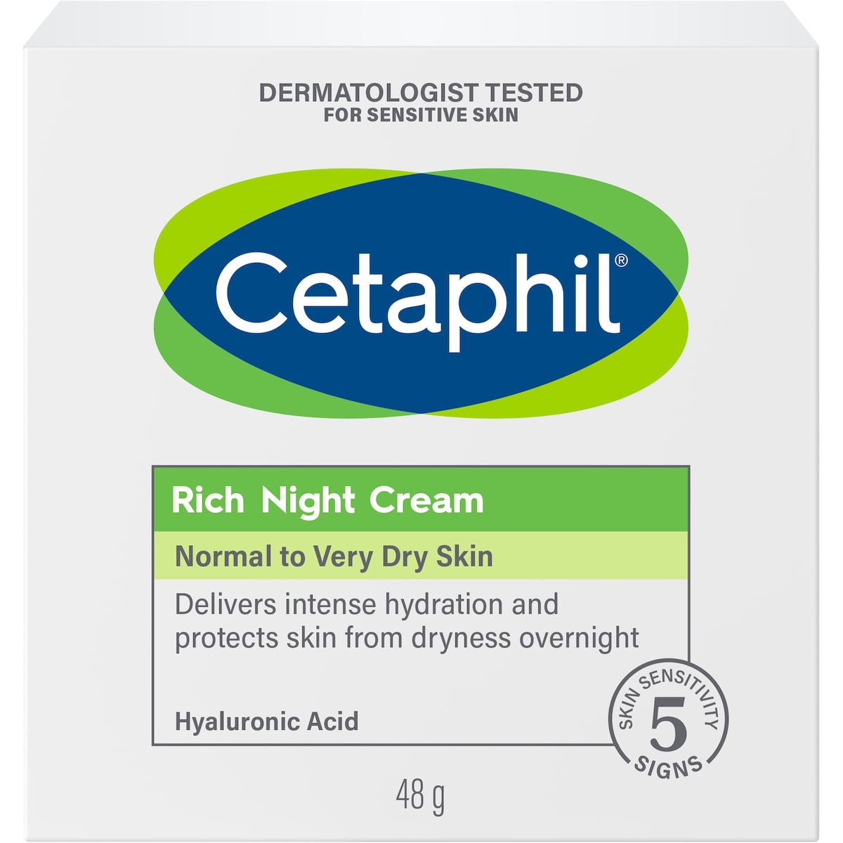 Cetaphil Rich Night Cream with Hyaluronic Acid 48g