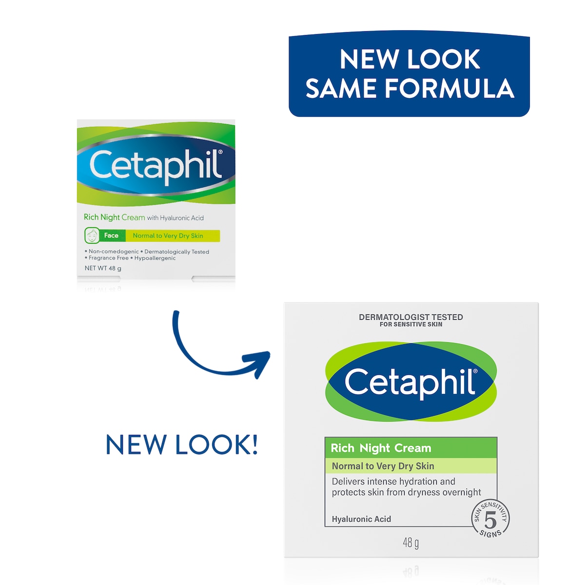 Cetaphil Rich Night Cream with Hyaluronic Acid 48g