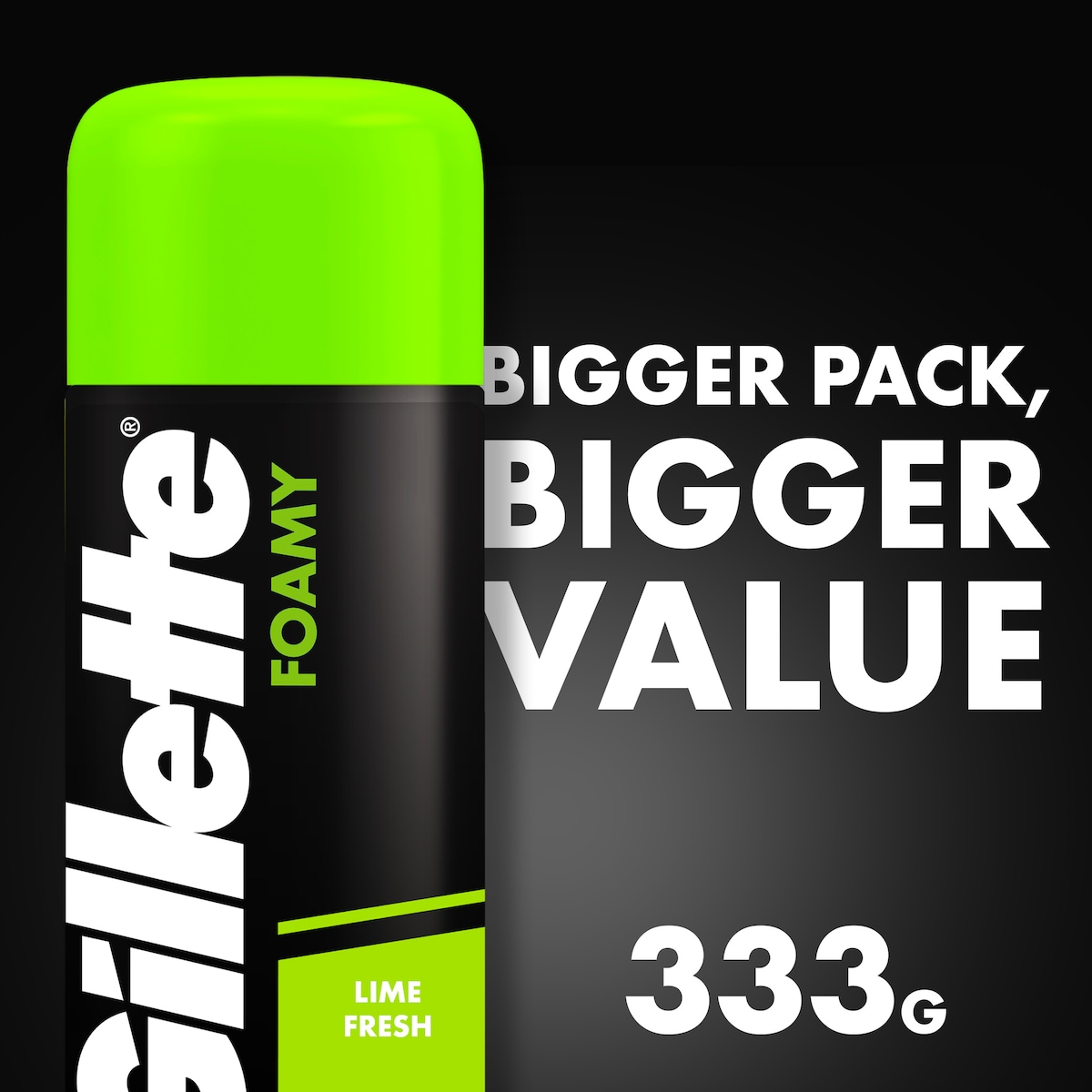 Gillette Shave Foam Lemon Lime 333g