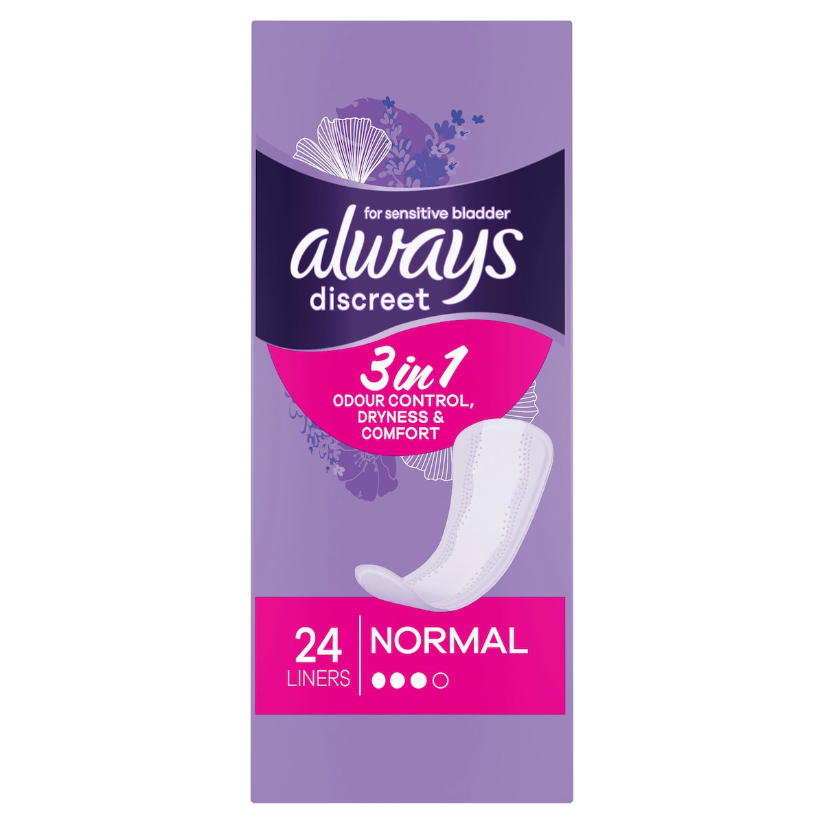 Always Discreet Panty Liner Normal 24 Pack