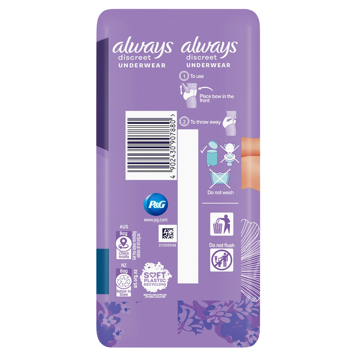 Always Discreet Incontinence Pads Long 10 Pack