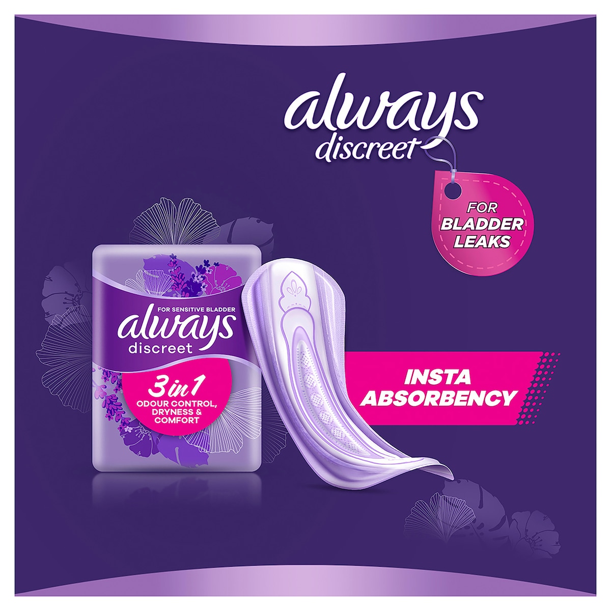 Always Discreet Incontinence Pads Normal 12 Pack