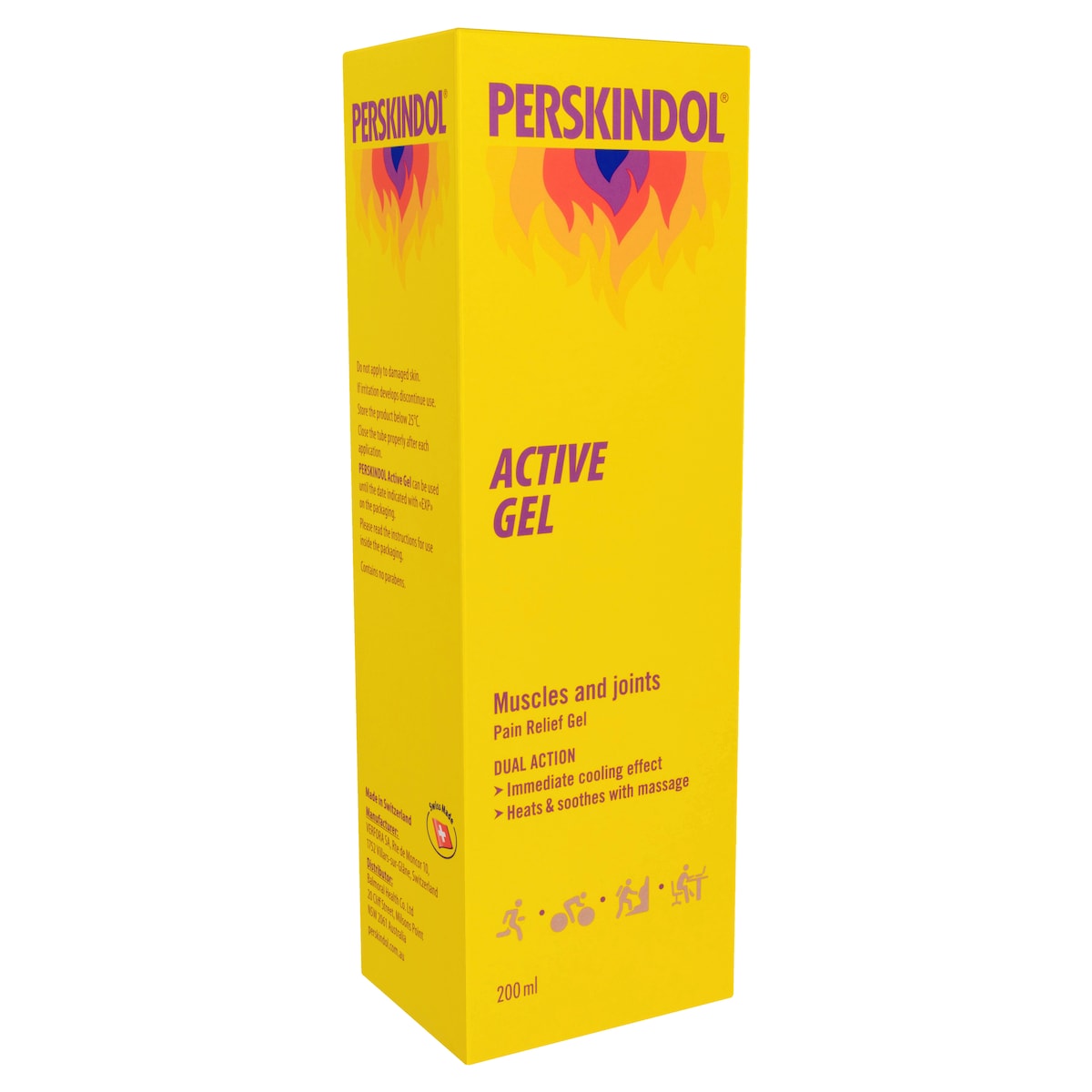 Perskindol Active Gel Muscle & Joints Pain Relief 200ml