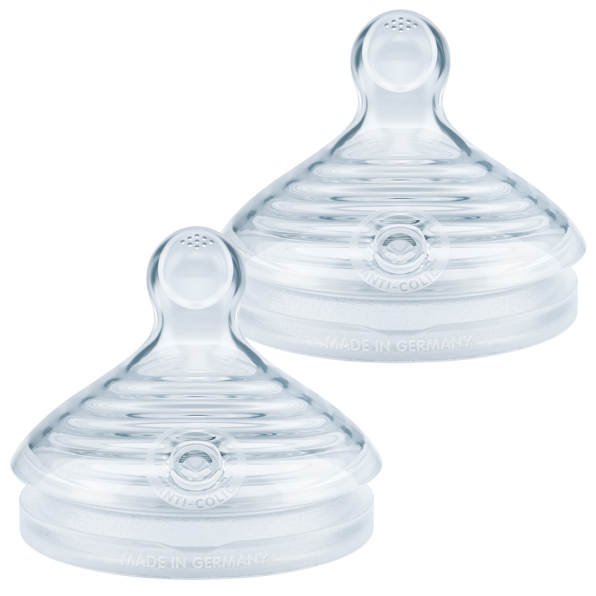 NUK For Nature Baby Bottle Silicone Teats Large 2 pack