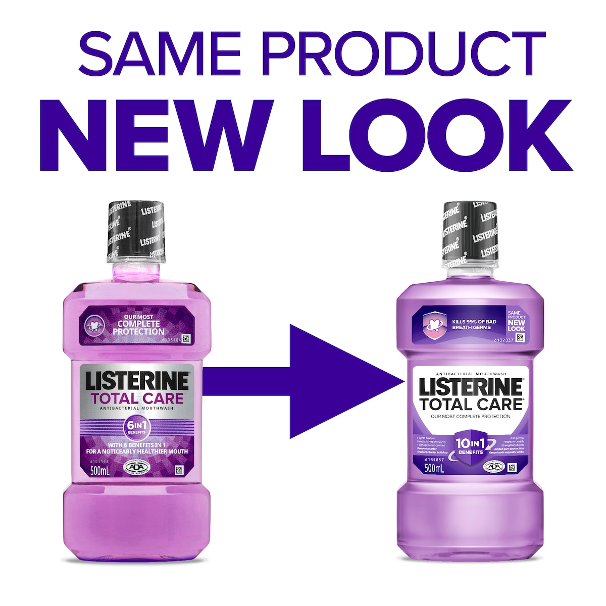 Listerine Total Care 6 in 1 Antibacterial Mouthwash 250ml