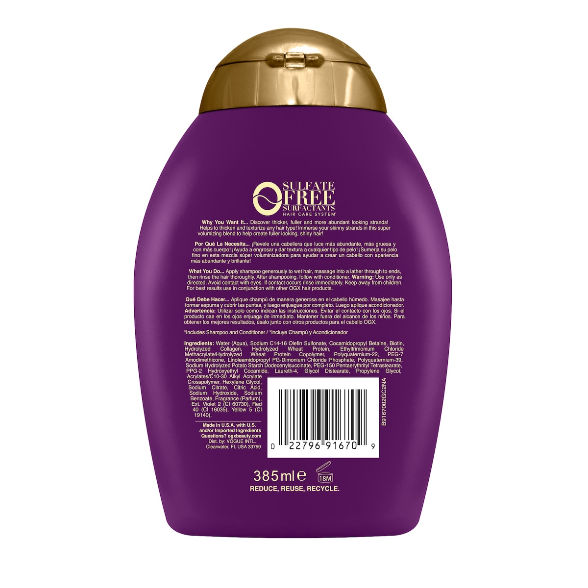 OGX Biotin & Collagen Shampoo 385ml